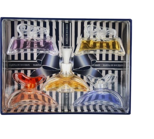 WOMEN Princess Marina De Bourbon 5 Pcs Miniatures Set 5 x 0.25 oz NIB