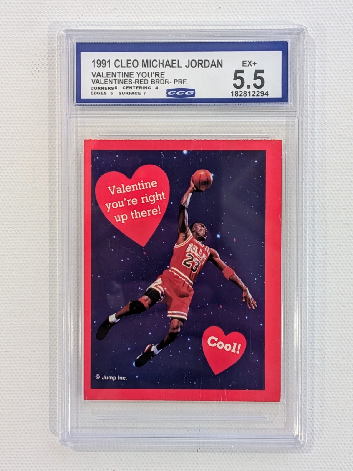 Michael Jordan VTG Rare 1991 Cleo Valentines - Ex+ 5.5 - PSA Pop Zero - Michael Jordan VTG Rare 1991 Cleo Valentines - Ex+ 5.5 - PSA Pop Zero -
