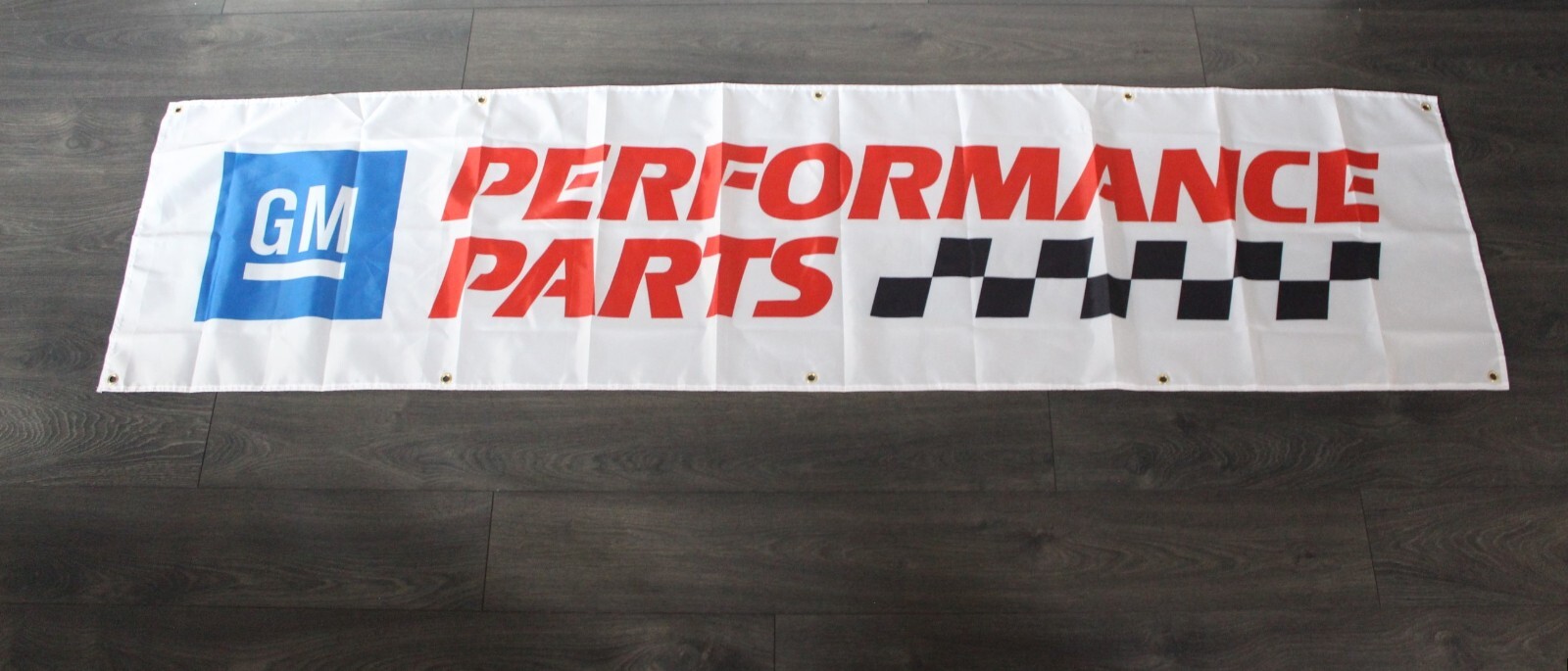GM General Motors Banner Flag Big 2x8 feet Auto Parts Mechanic Garage Racing GM General Motors Banner Flag Big 2x8 feet Auto Parts Mechanic Garage Racing