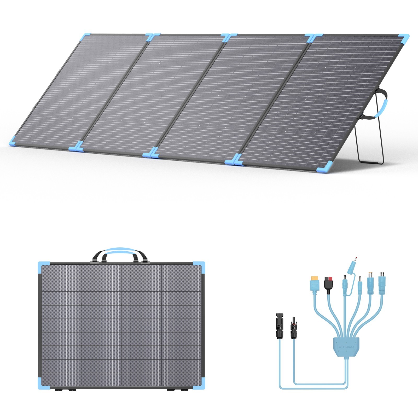 E-POWO Folding Bifacial Solar Panel 400W 110W for Anker Solix C1000 Gen 2 E-POWO Folding Bifacial Solar Panel 400W 110W for Anker Solix C1000 Gen 2