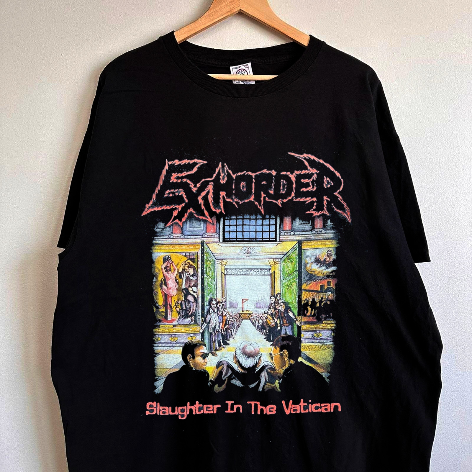 New Exhorder Band Slaughter in the Vatican Black S to 5XL Concert Shirt CK291