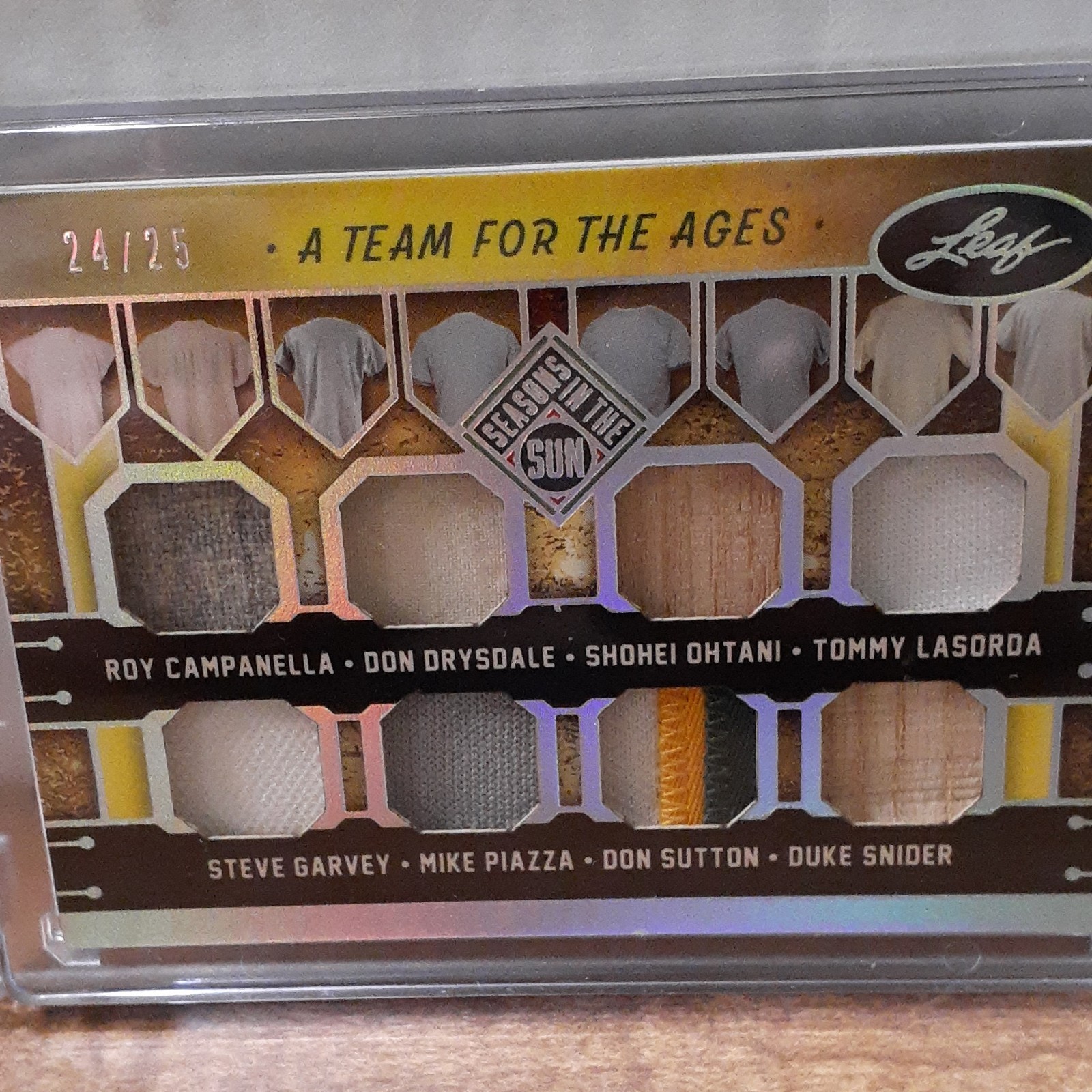 Leaf 2026 Seasons in the Sun AT-4 Game-Used /25 Dodgers Ohtani Garvey