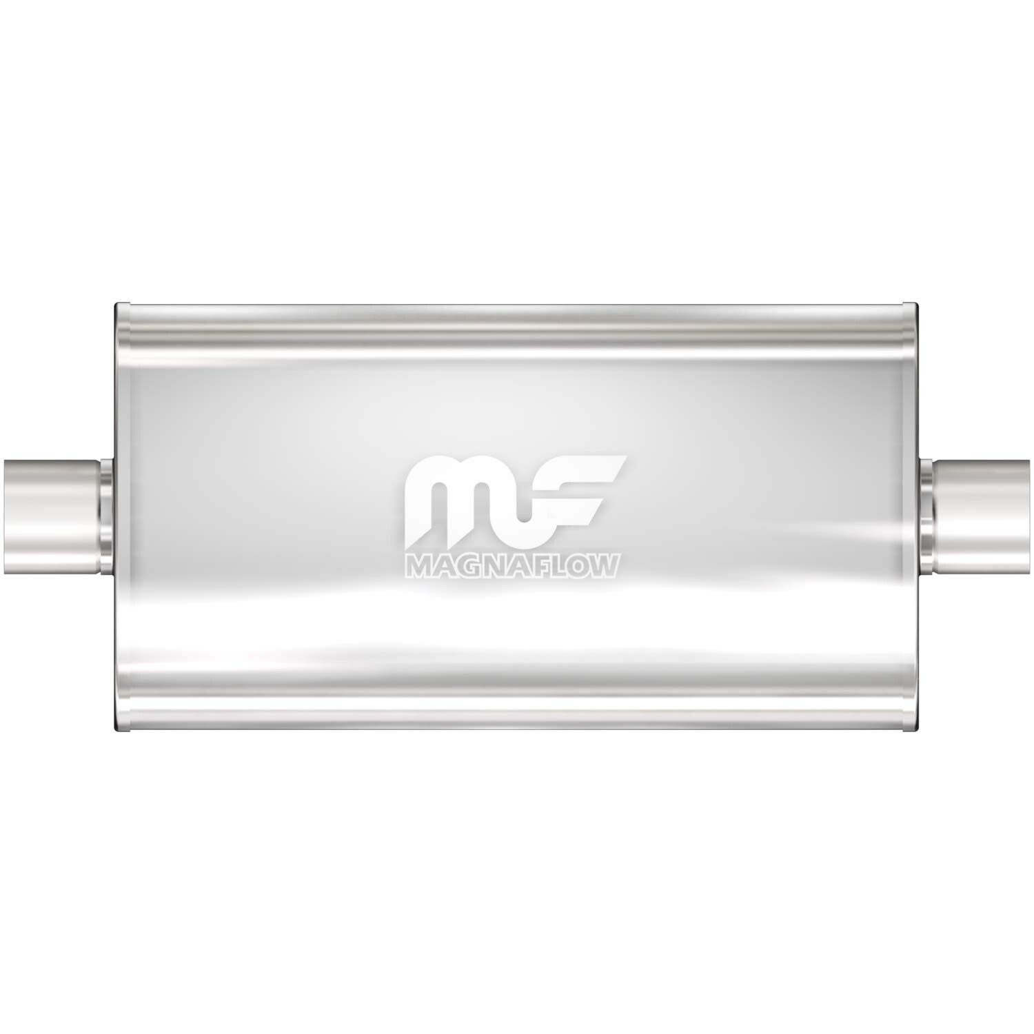MAGNAFLOW 12579 Exhaust Muffler 3/3 Inlet/Outlet, 5x11x22 Oval, Stainless Steel,