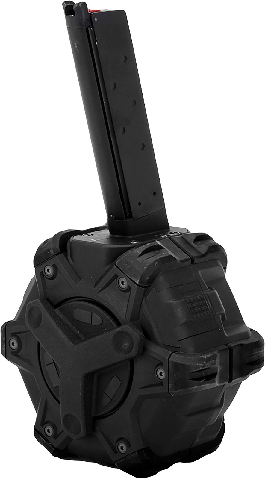 AW Custom Drum Magazine for Gas Blowback Airsoft Pistols & Rifles Black