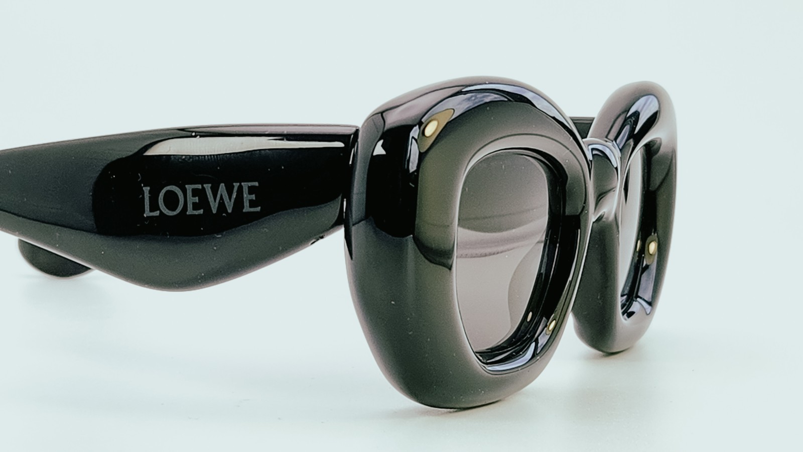 Loewe Wave Sunglasses Shiny Black Frame Grey Lenses Paula\'s Ibiza Collection