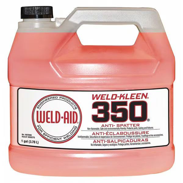 Weld-Aid Weld Kleen Anti-Splatter, 350, Bottle, 1 gal 007090 Weld-Aid 007090