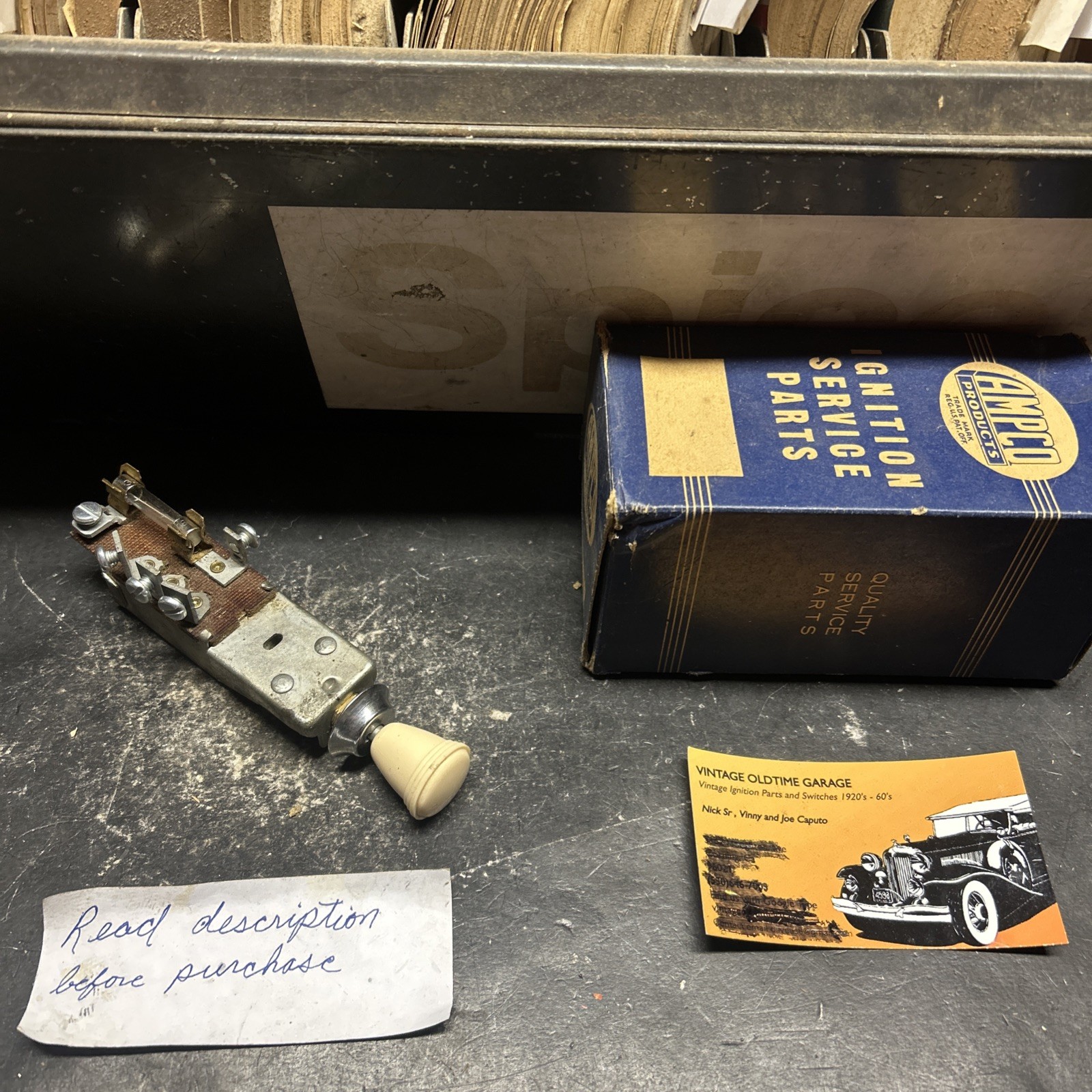 1946 1947 1948 1949  LINCOLN HEADLIGHT SWITCH