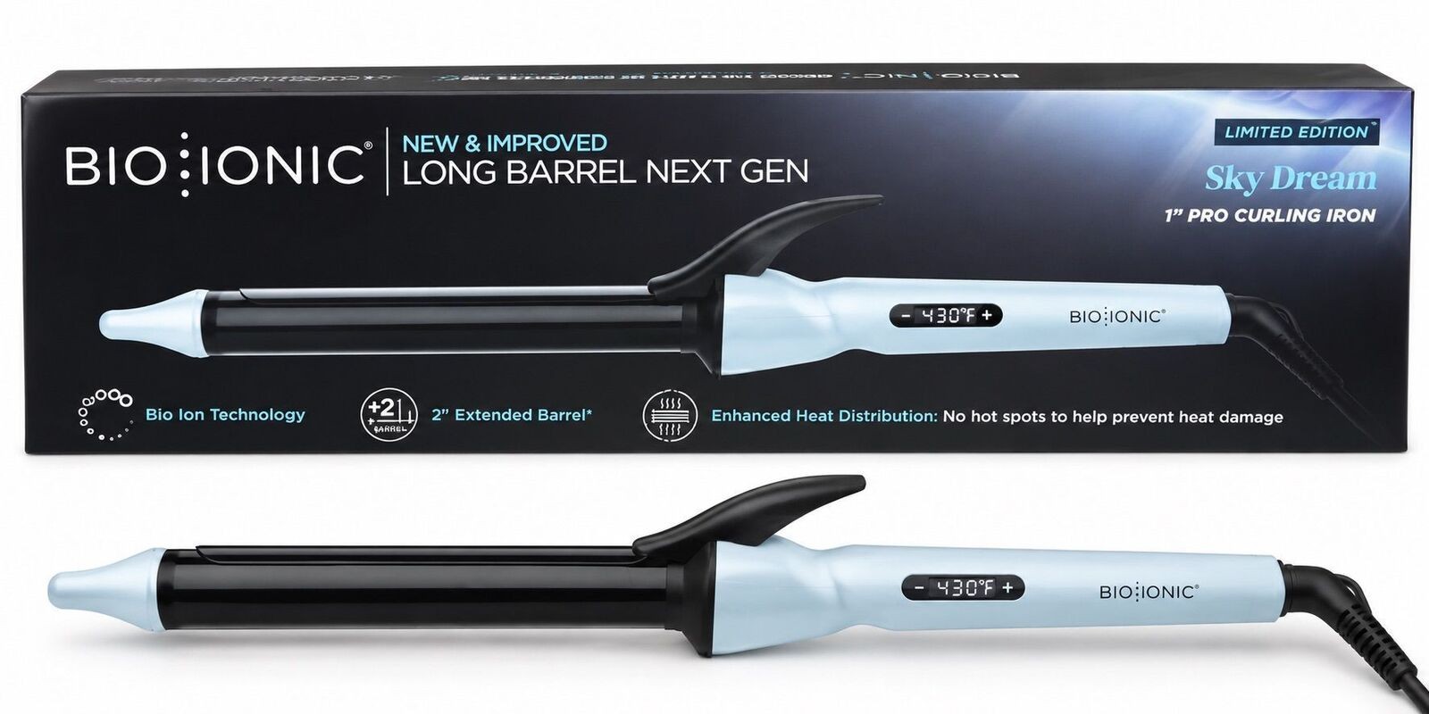 Bio ionic long barrel 1” curling iron Bio ionic long barrel 1” curling iron