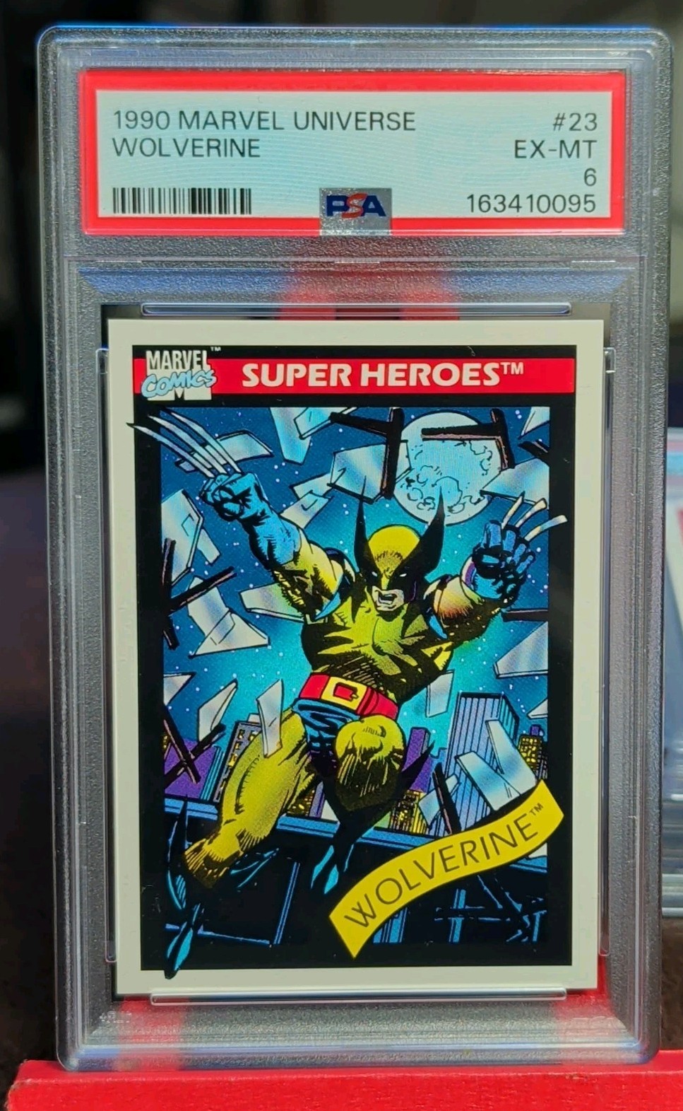 1990 Marvel Universe Series 1 Wolverine #23 PSA 6 EX-MT