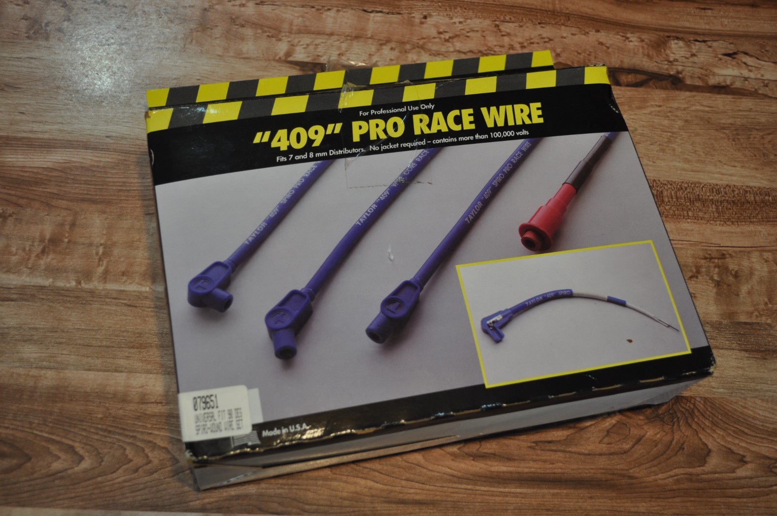 NEW Taylor Cable Plug Wire Set 79651 409 Pro Race 8mm BLUE 90 Deg Universal V8