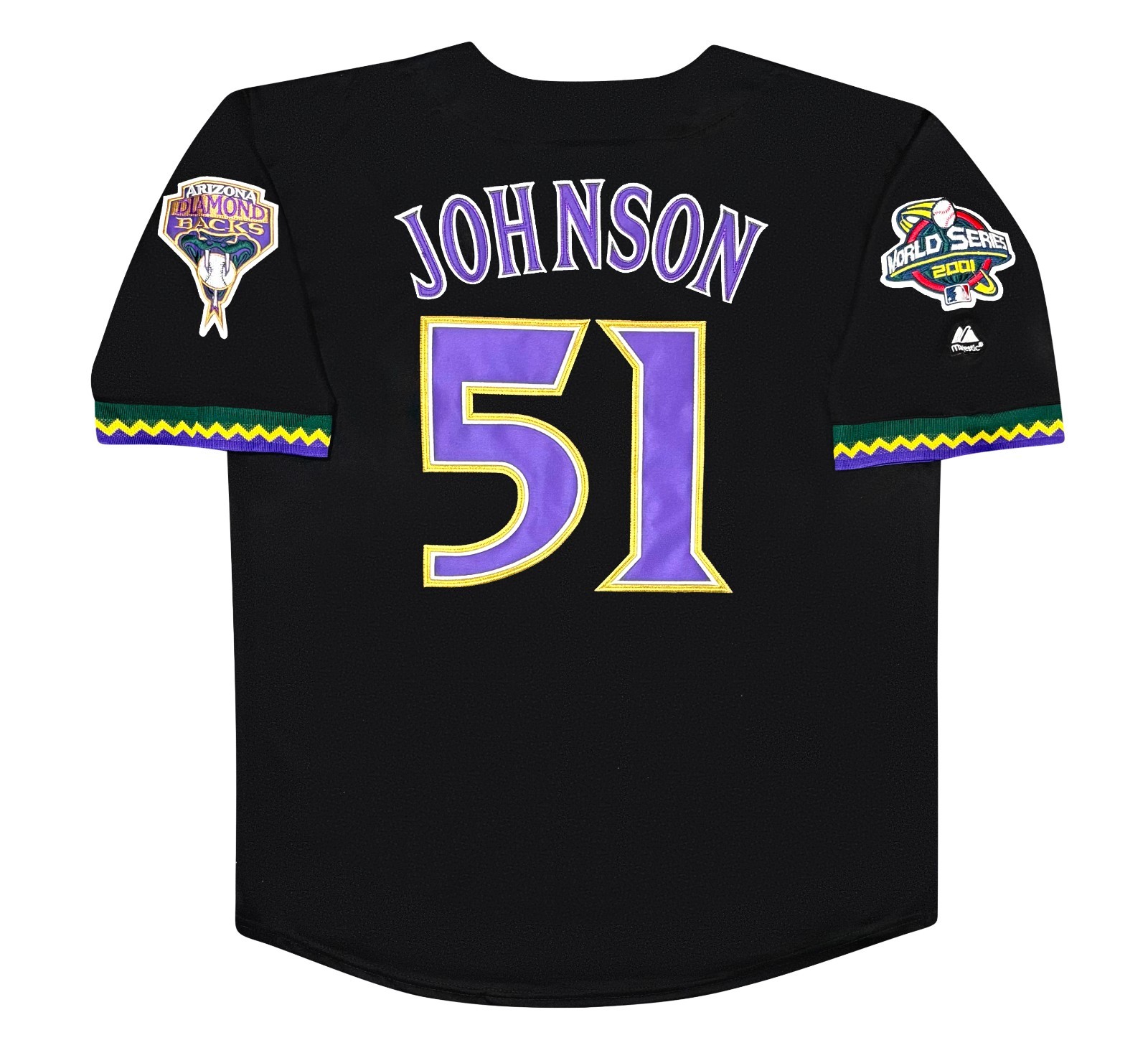Randy Johnson Arizona Diamondbacks 2001 World Series Black Jersey Men’s Large Randy Johnson Arizona Diamondbacks 2001 World Series Black Jersey Men’s Large