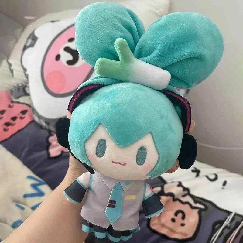 New 15cm Hatsune Miku Kawaii Q Version Figure Doll Anime Peripheral Keychain Bag
