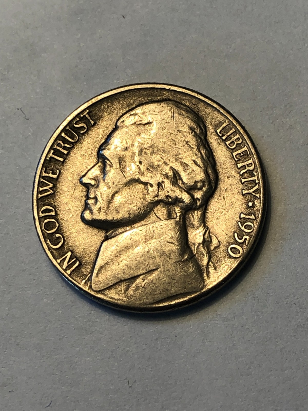 1950-P Jefferson Nickel, Nice circ, Lot 43884, 