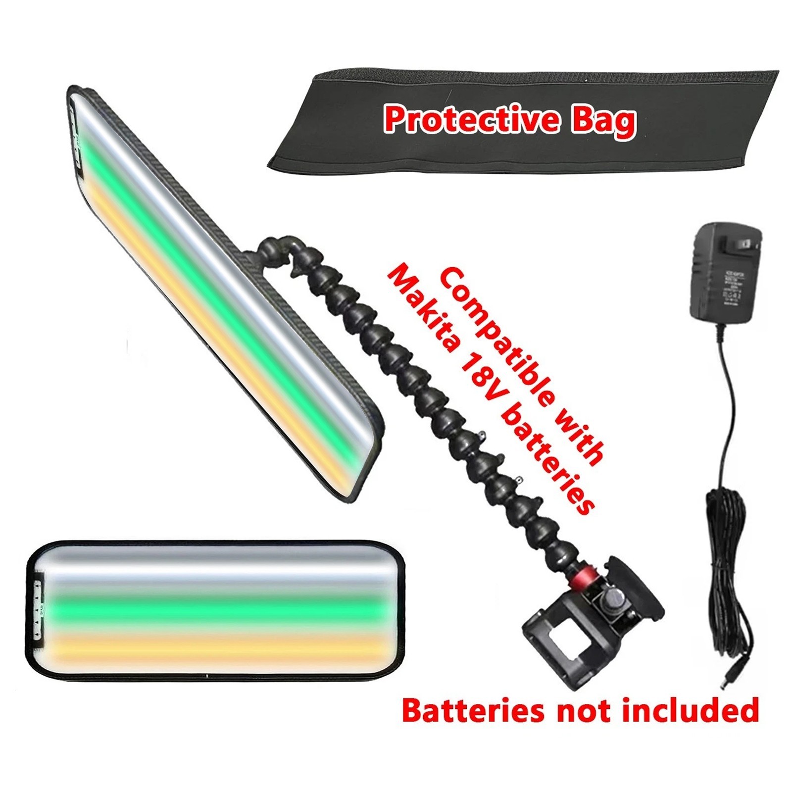 60cm (23.62in) Paintless Dent Repair Light, Large Car Dent PDR Striped Lamp
