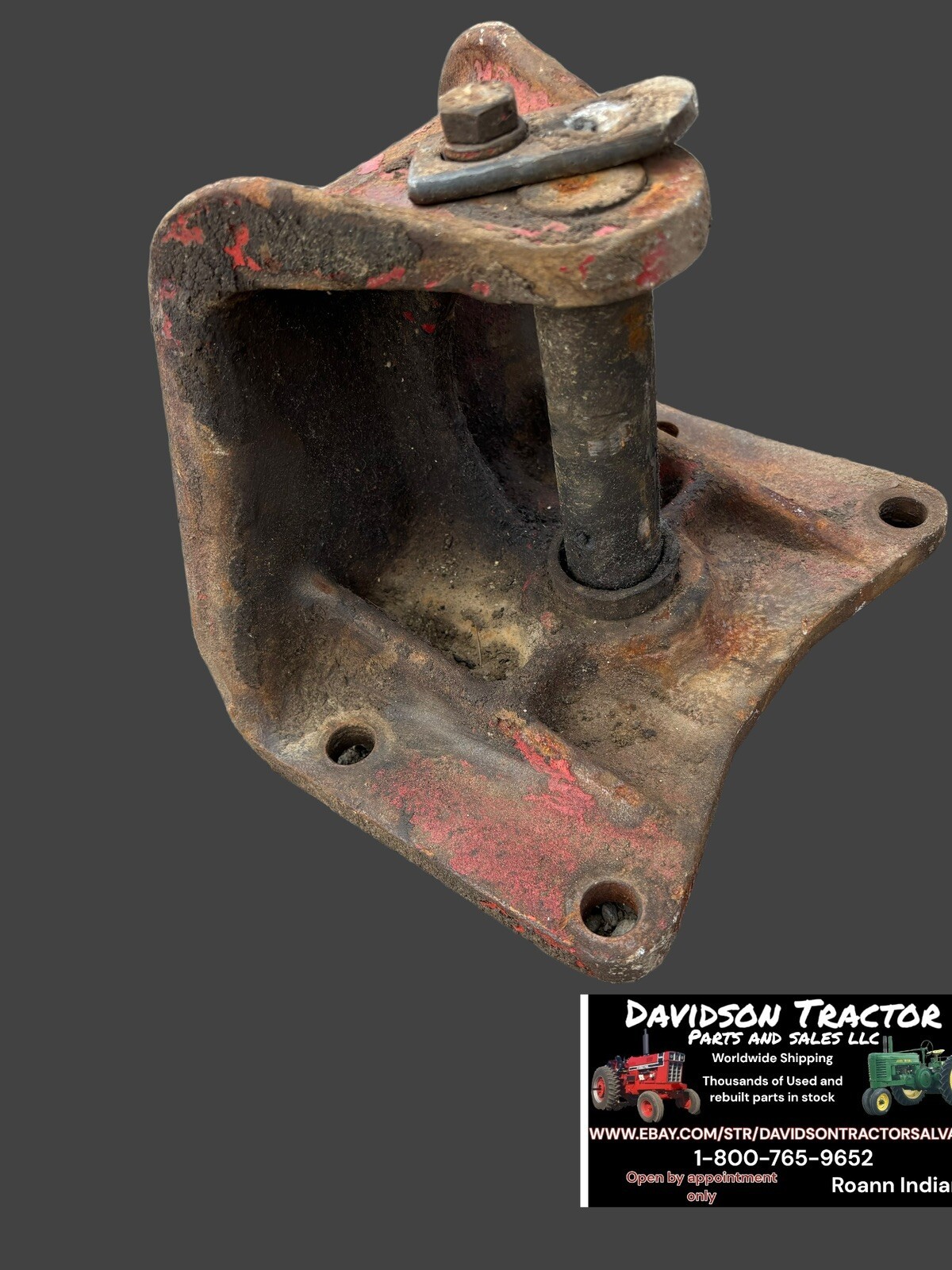1958 International 460 gas Utility tractor front end axle support pivot bracket