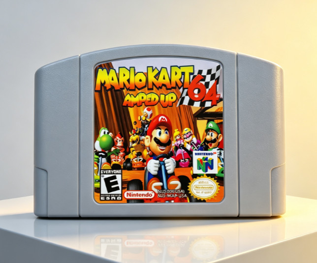 New Mario Kart Amped Up 64 For Nintendo 64 US Version Fast Shipping- New Mario Kart Amped Up 64 For Nintendo 64 US Version Fast Shipping-