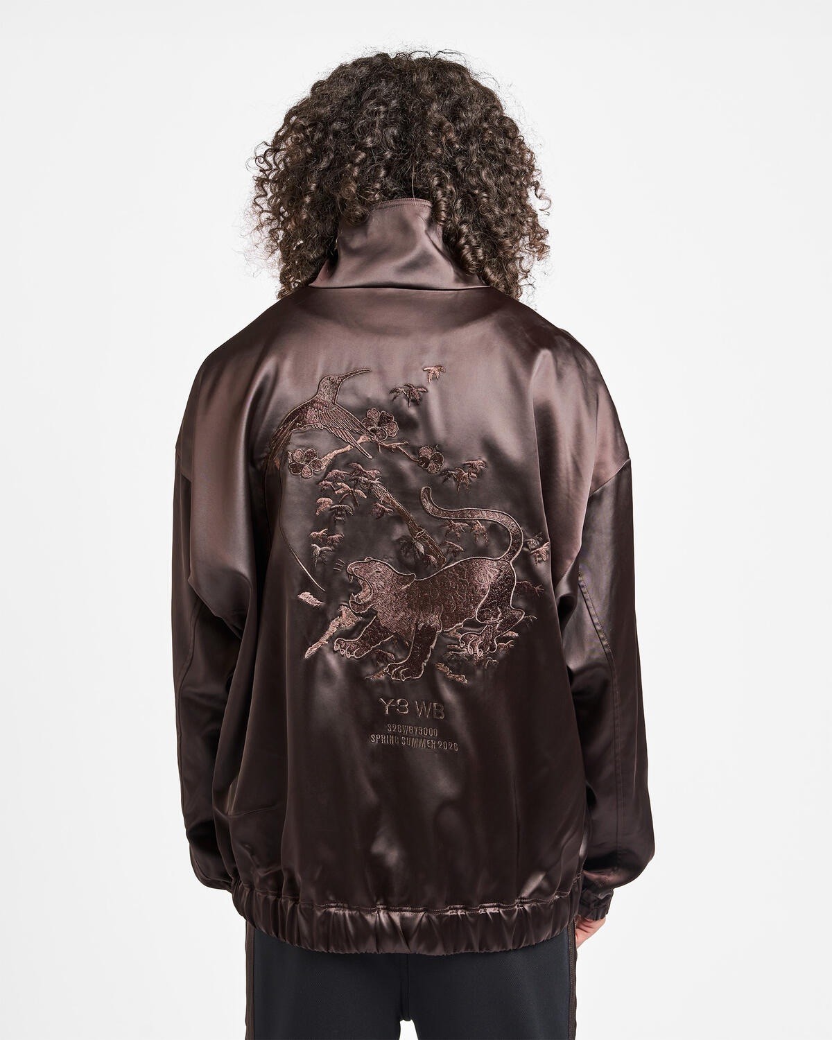 adidas Y-3 x Wales Bonner Unisex Embroidered Satin Jacket Medium adidas Y-3 x Wales Bonner Unisex Embroidered Satin Jacket Medium