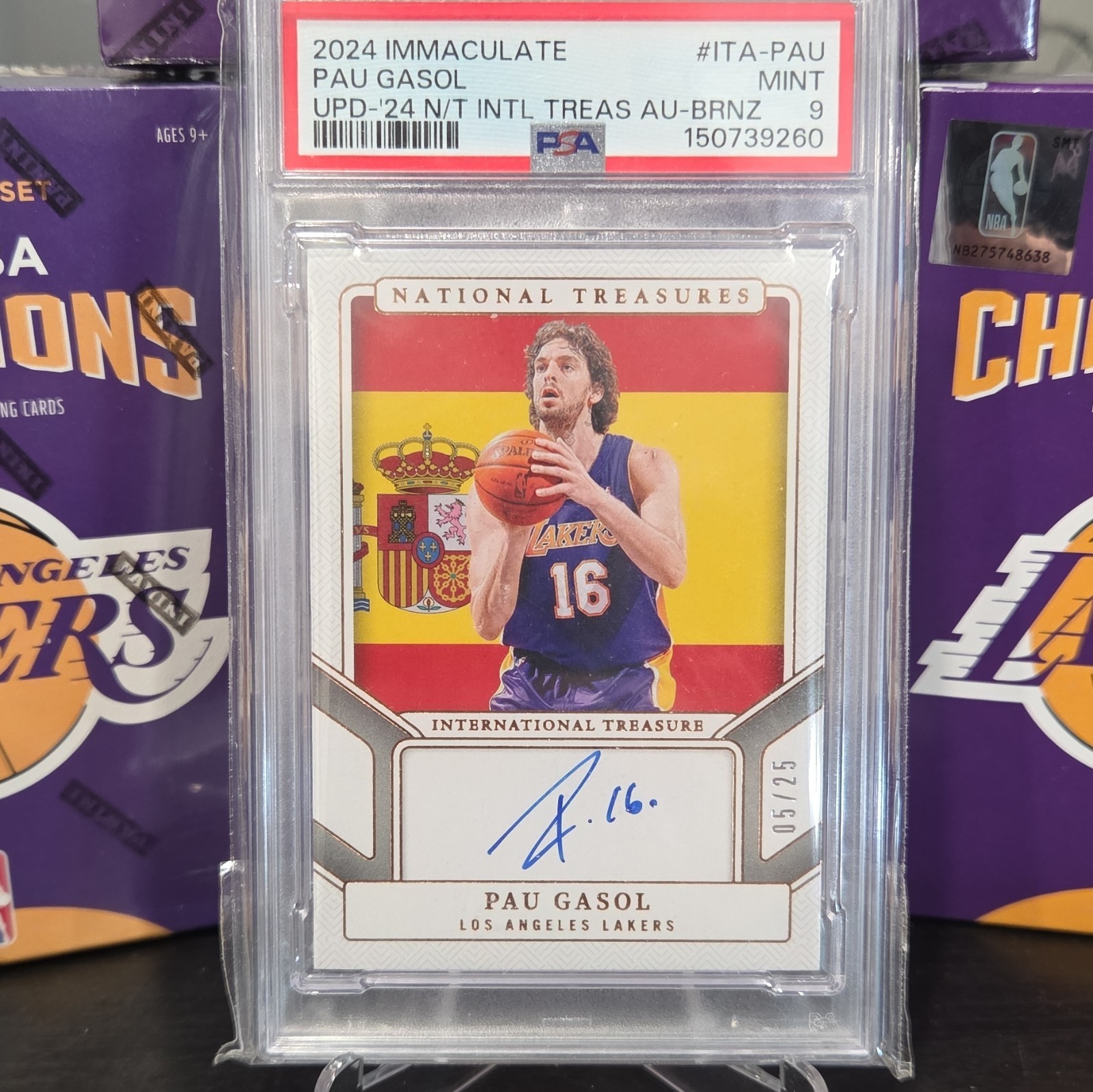 Panini 24-25 National Treasures Int\'l ITA-PAU Auto 5/25 PSA 9 Rare Bronze Panini 24-25 National Treasures Int\'l ITA-PAU Auto 5/25 PSA 9 Rare Bronze