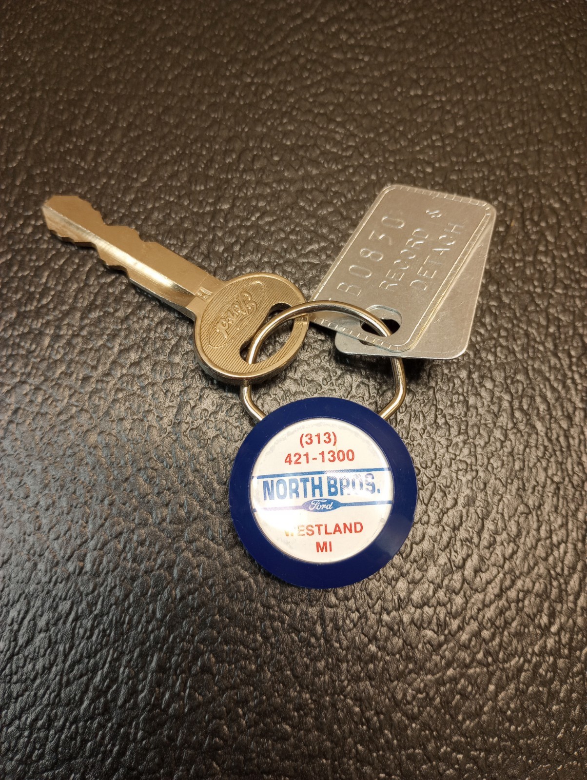 Vintage 60\'s & 70\'s Ford Dealership Give A Way - Key Chain and Key