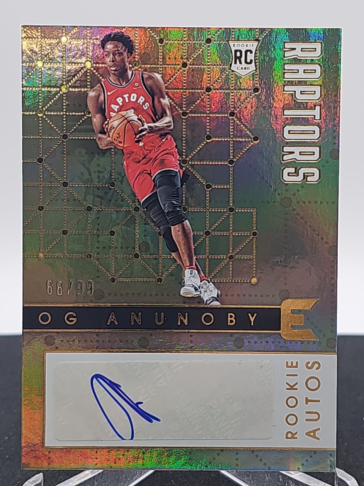 2017-18 Panini Essentials OG Anunoby #213 Rookie Auto Finals Tip 68/99 SP 2017-18 Panini Essentials OG Anunoby #213 Rookie Auto Finals Tip 68/99 SP