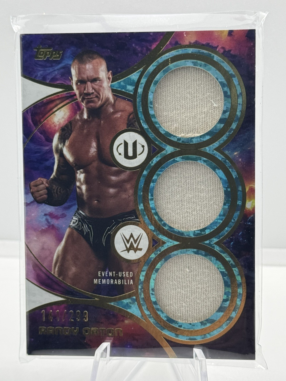 2026 Randy Orton Topps Universe WWE Triple Relics /299 2026 Randy Orton Topps Universe WWE Triple Relics /299