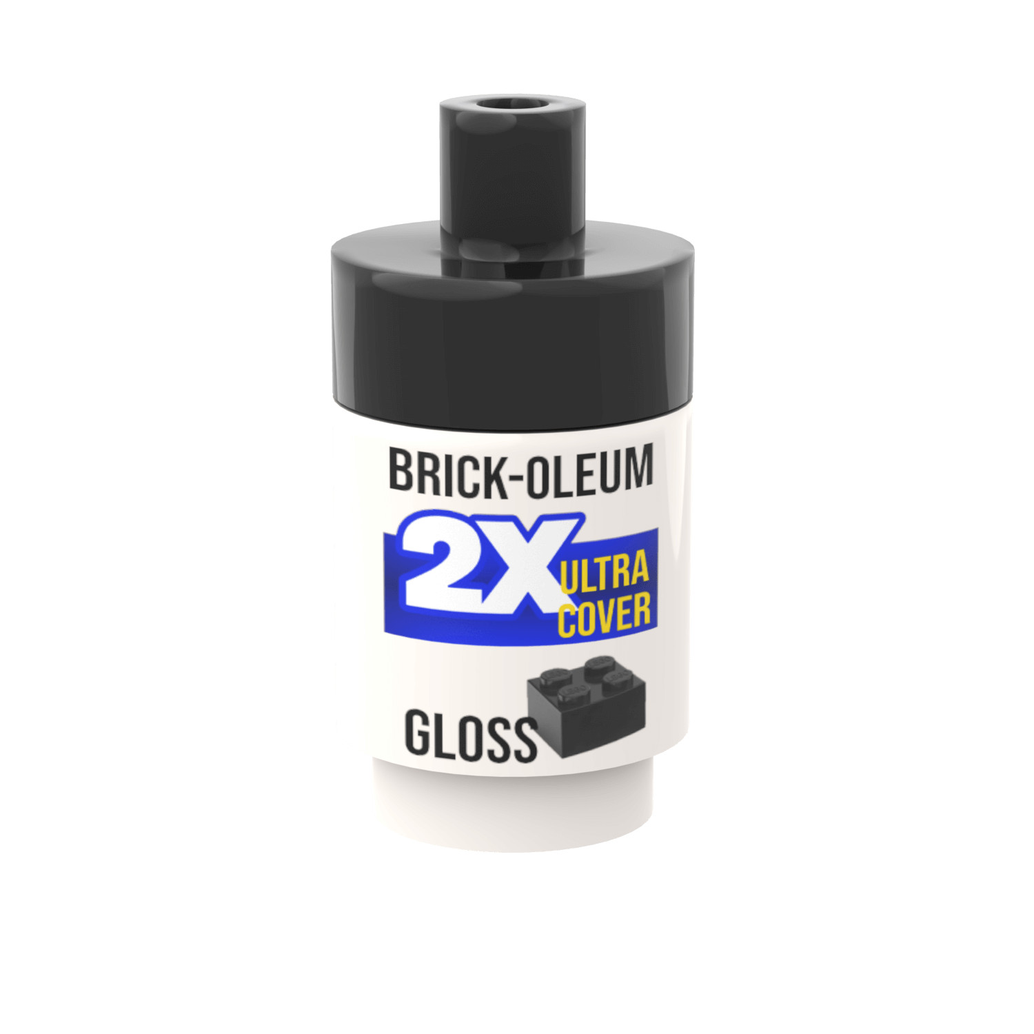 Spray Paint Can (Black) - Graffiti - Custom Printed Minifig Scale Brick City Spray Paint Can (Black) - Graffiti - Custom Printed Minifig Scale Brick City