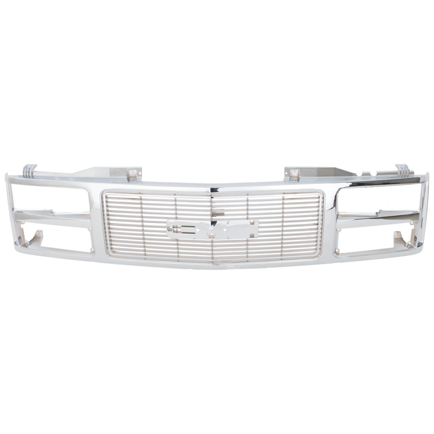 Grille For 88-99 GMC K1500 C1500 Chrome Plastic