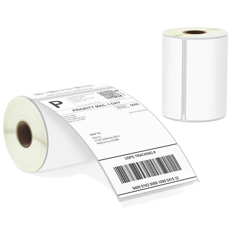Betckey Thermal Printer Shipping Labels 4x6 (104mm x 159mm) 220/Roll 1744907