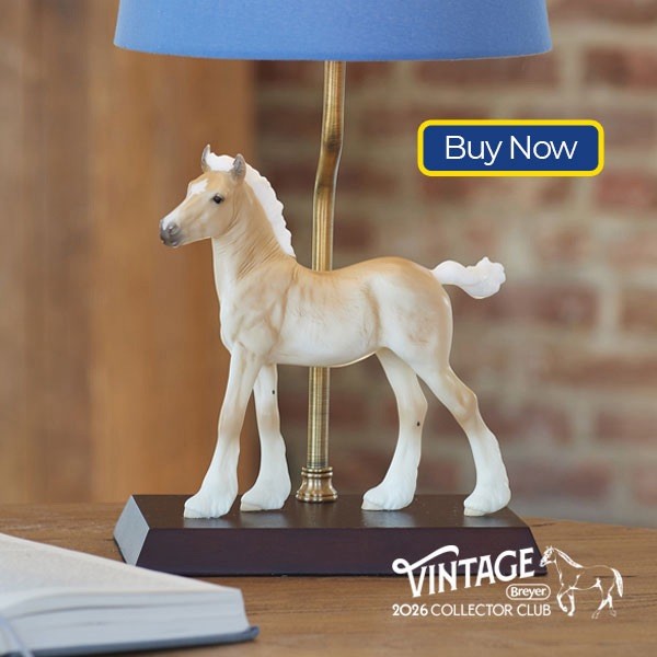2026 Breyer Vintage Club Phoebe & Stablemate Model Flocked Lippizaner 2026 Breyer Vintage Club Phoebe & Stablemate Model Flocked Lippizaner