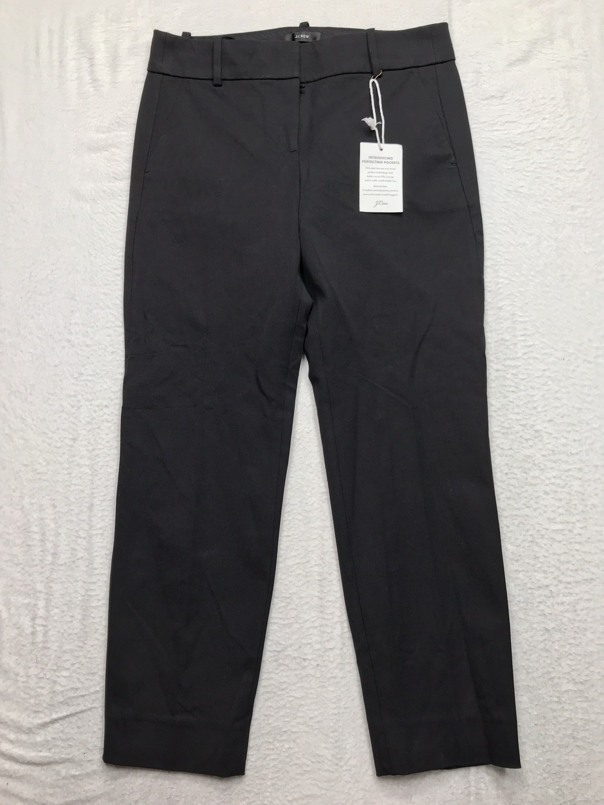 NWT J CREW Cameron Pants Women 6P 30x25 Black Cotton Stretch Slacks Office NWT J CREW Cameron Pants Women 6P 30x25 Black Cotton Stretch Slacks Office
