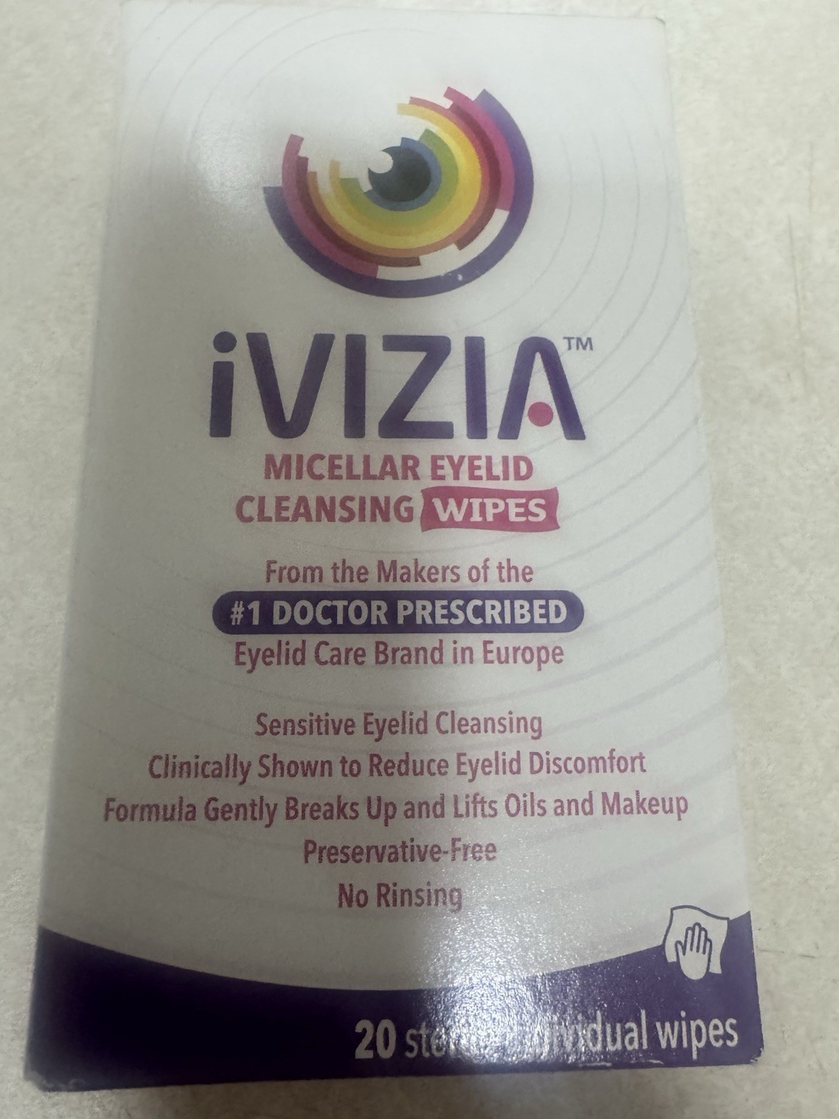 iVIZIA Micellar Eyelid Cleansing Wipes 20 EA iVIZIA Micellar Eyelid Cleansing Wipes 20 EA