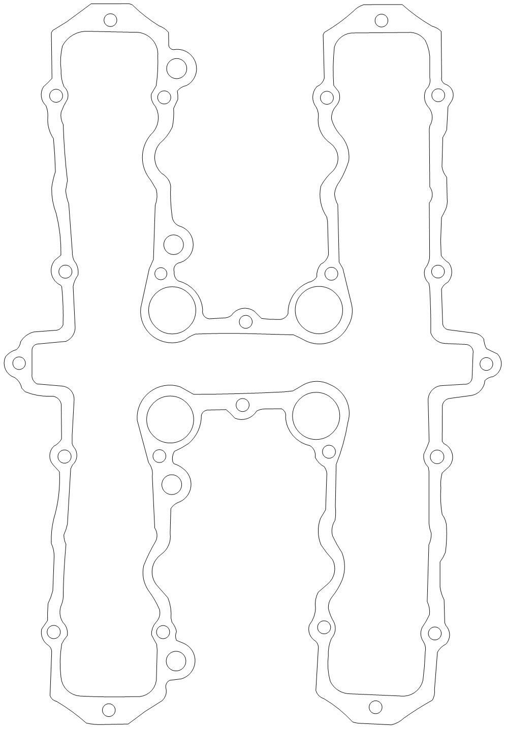 Kawasaki KZ1000 11060-1261 Valve Cover Gasket Kawasaki KZ1000 11060-1261 Valve Cover Gasket