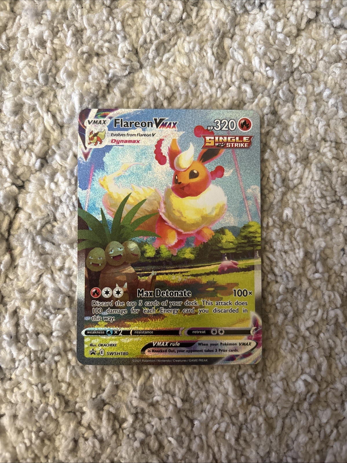 Flareon VMAX SWSH180 SWSH: Sword & Shield Promo Cards Holo Flareon VMAX SWSH180 SWSH: Sword & Shield Promo Cards Holo