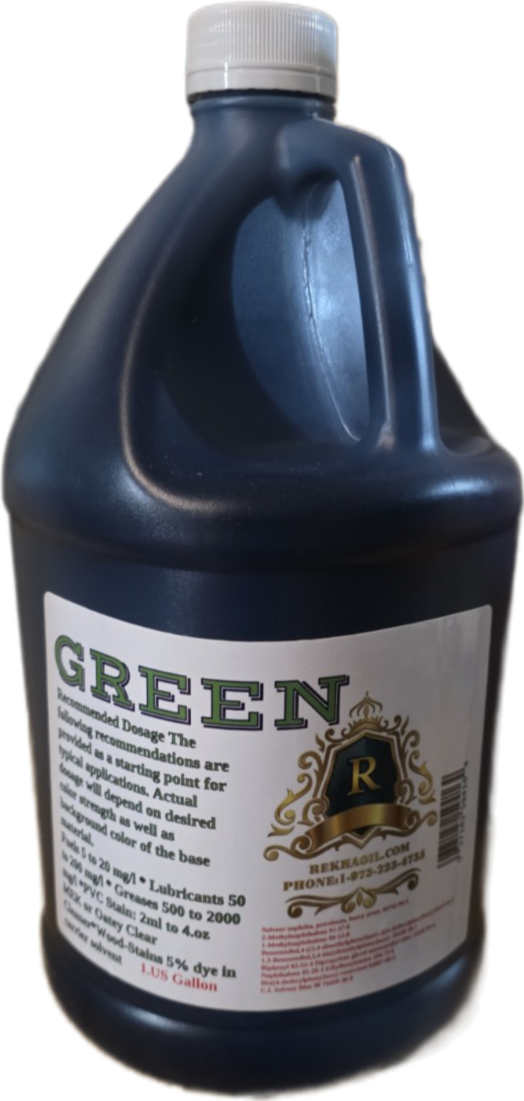 Rekhaoil Green M HF Dye for Petroleum Products 1 gallon concentrate lqd