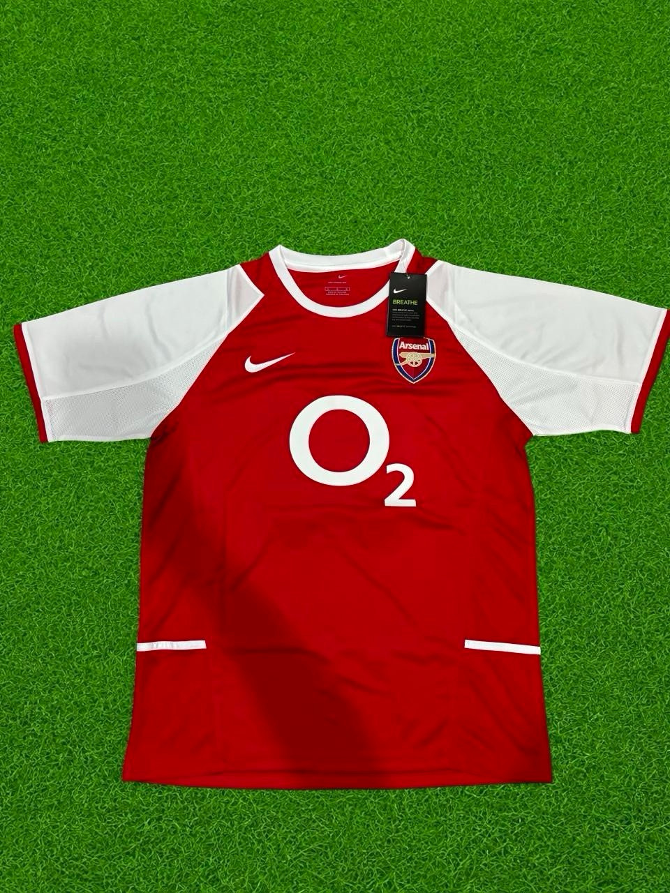 RETRO NIKE ARSENAL 2002/2003 THIERRY HENRY 14 HOME FOOTBALL JERSEY SIZE- L