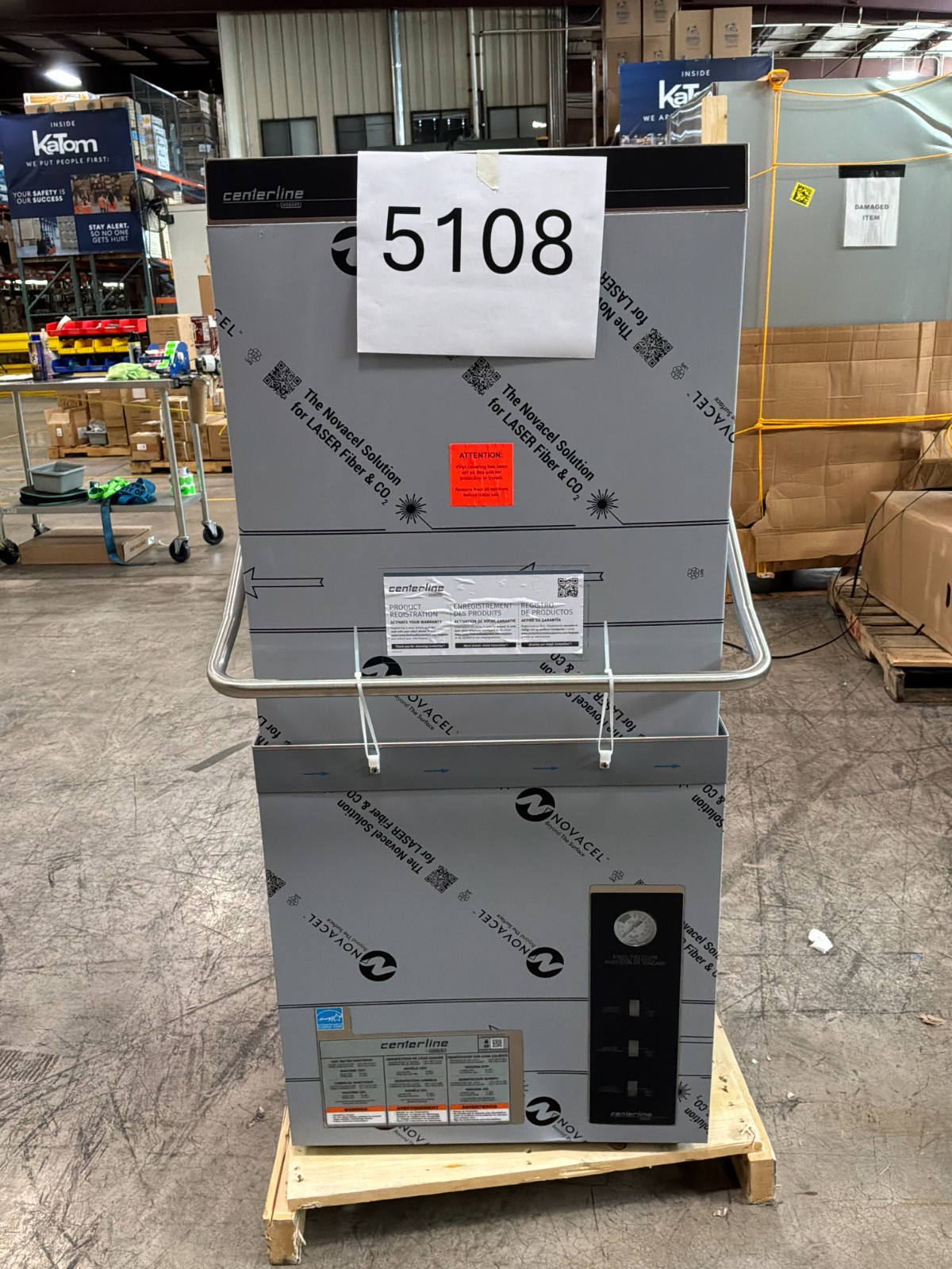 |5108|  Centerline by Hobart CDL-1 Low Temp Door Type Dishwasher w/ 51 Racks/hr