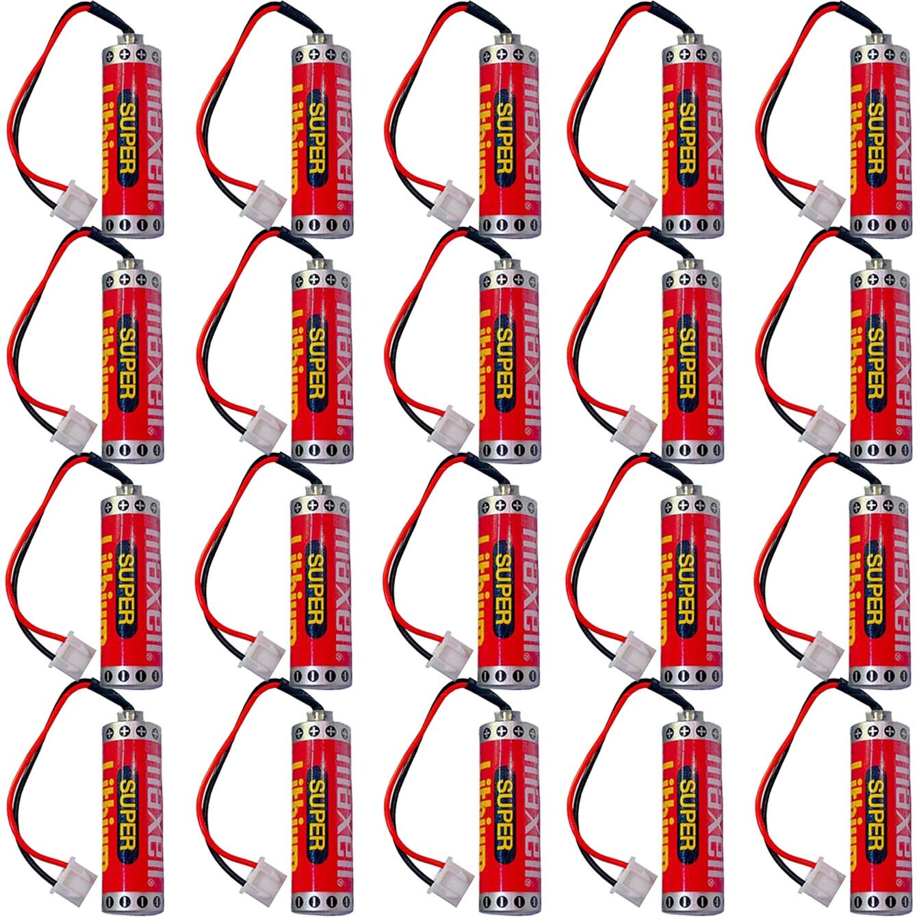 20Pcs MAXELL ER6C AA 3.6V PLC Battery for Mitsubishi F2-40BL FX2N/1N PLC Battery
