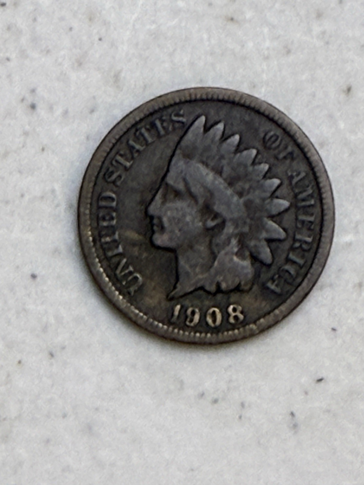 1908-S Indian Head KEY DATE One Cent Coin US Penny
