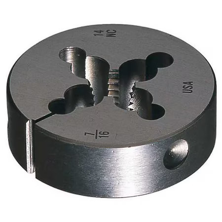 Chicago-Latrobe 415813 Hss Round Adjustable Die 6382 Greenfield Threading 1 In Chicago-Latrobe 415813 Hss Round Adjustable Die 6382 Greenfield Threading 1 In