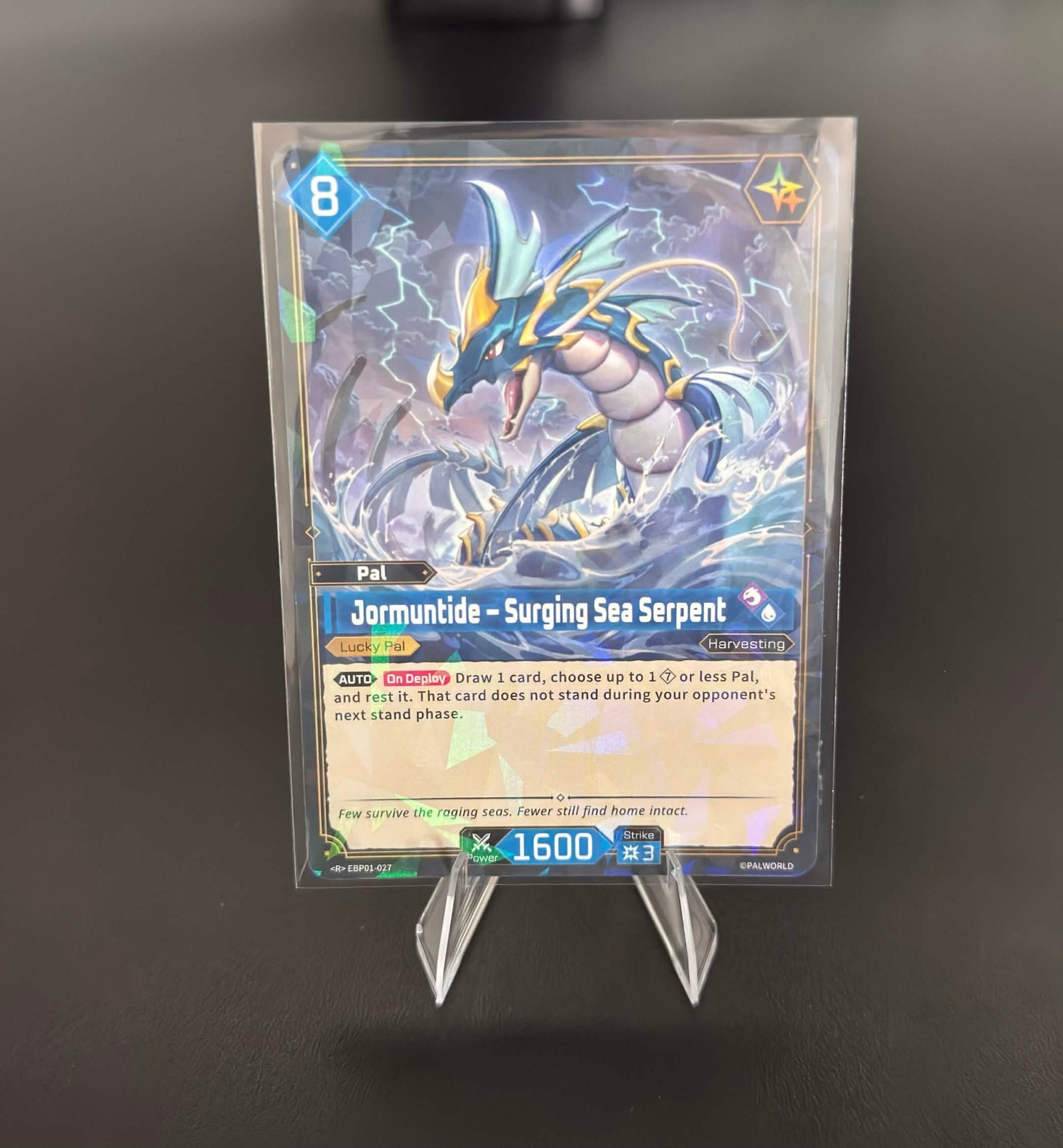 Jormuntide - Surging Sea Serpent Palworld TCG EBP01-027 R Rarity Card Jormuntide - Surging Sea Serpent Palworld TCG EBP01-027 R Rarity Card