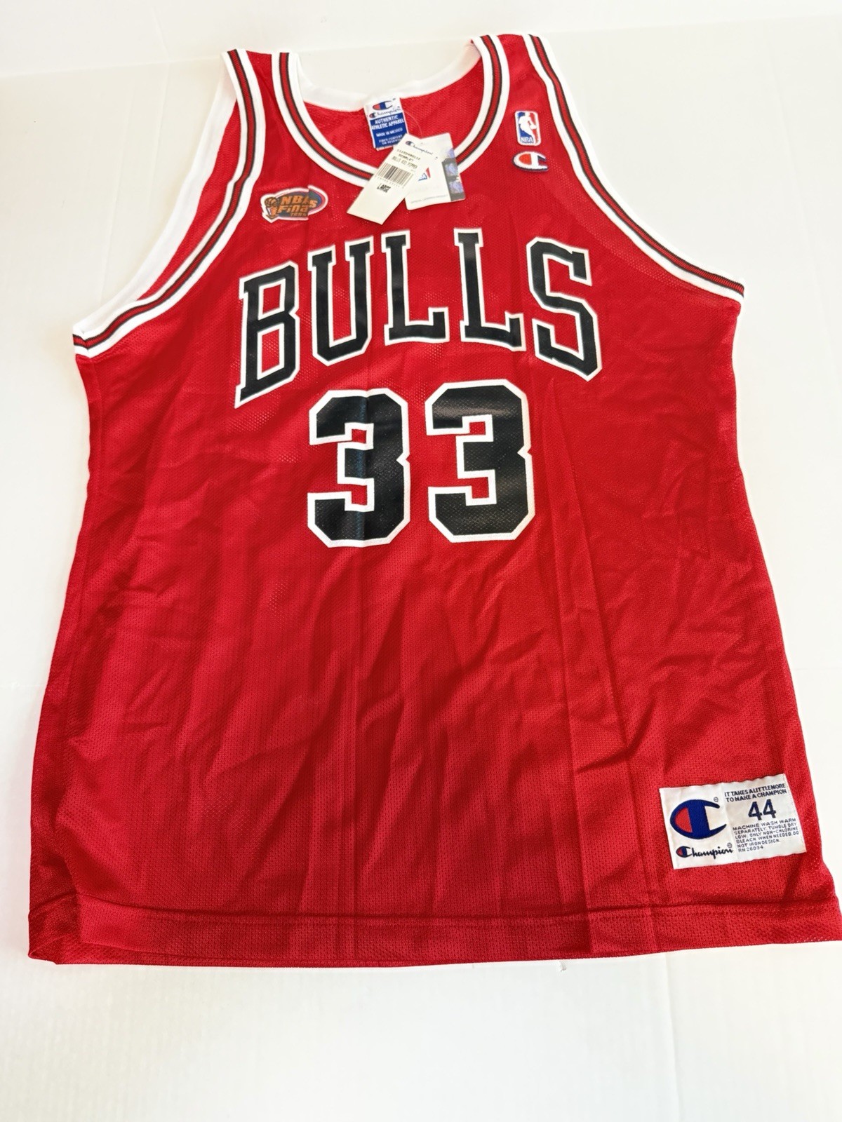 Champion Authentic Vintage Chicago Bulls Scottie Pippen Jersey DS Sz 44/L Finals Champion Authentic Vintage Chicago Bulls Scottie Pippen Jersey DS Sz 44/L Finals