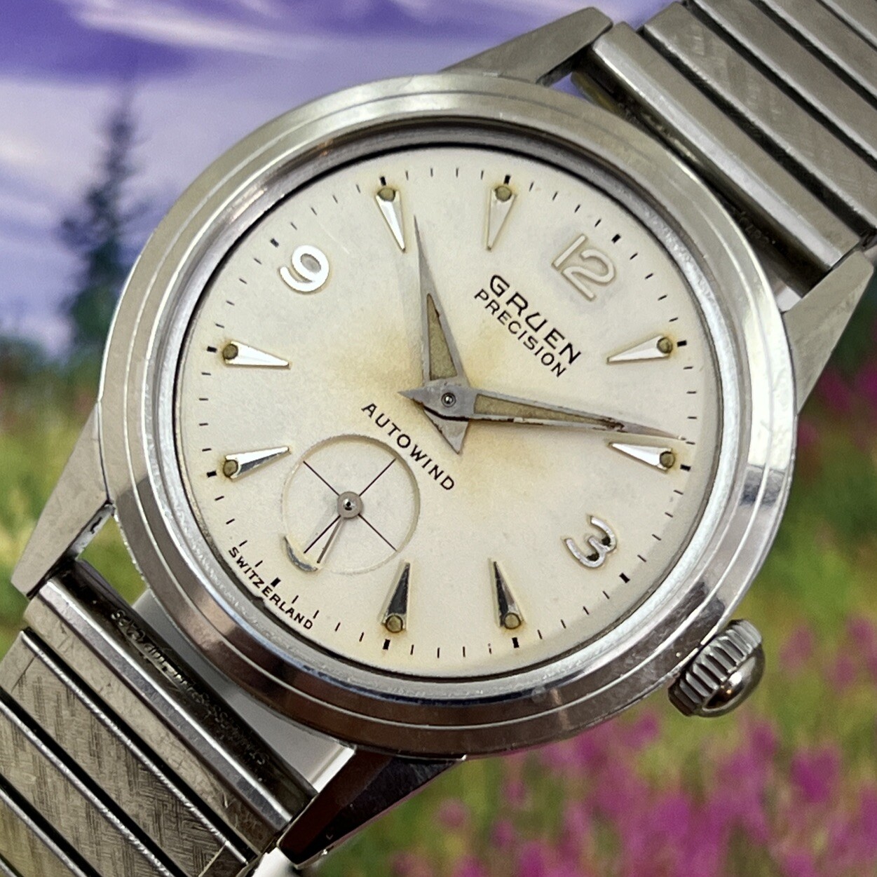Vintage 1960’s Man’s GRUEN PRECISION Autowind Run’s Excellent Serviced& WARRANTY