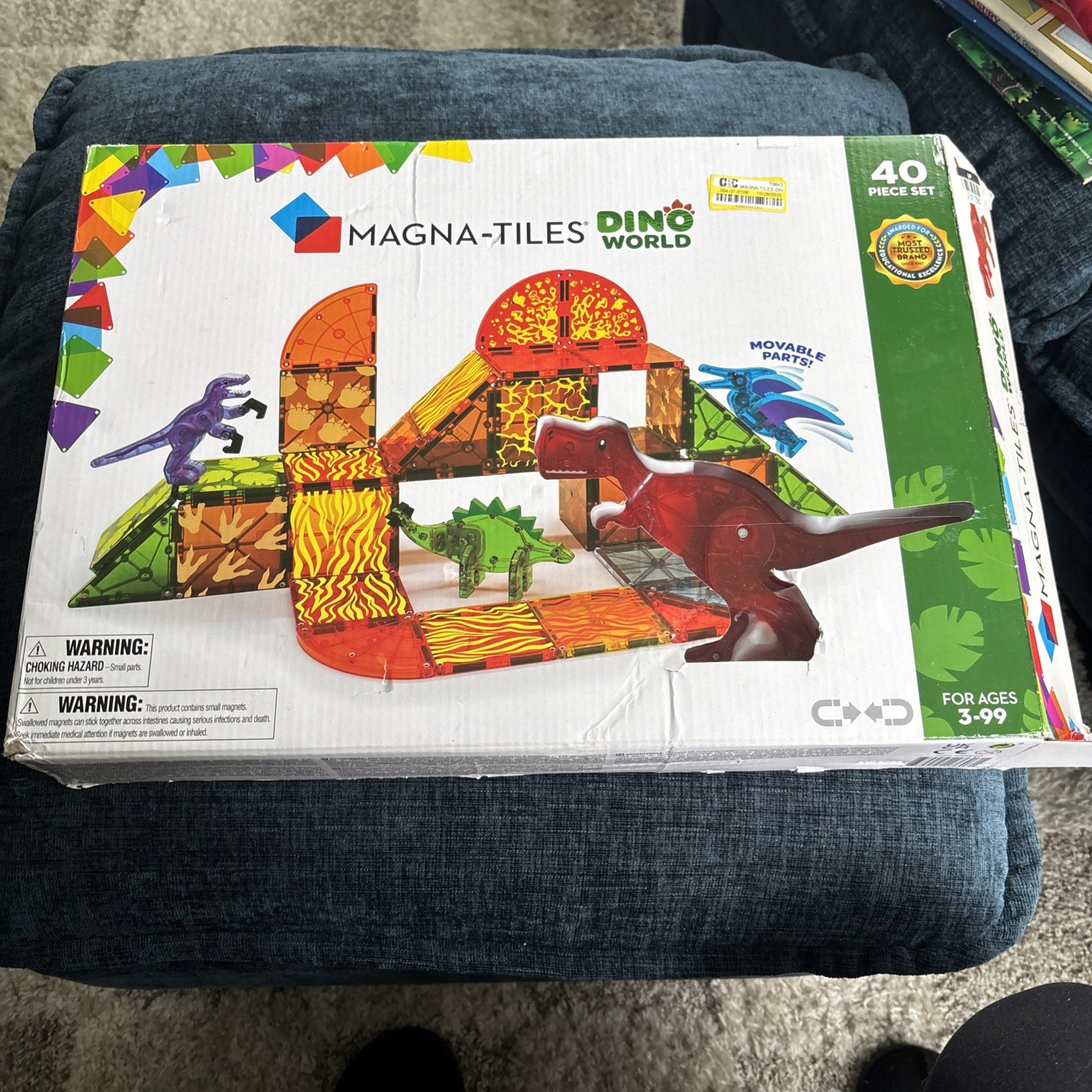 MAGNA-TILES Dino World 40-Piece Magnetic Construction Set MAGNA-TILES Dino World 40-Piece Magnetic Construction Set