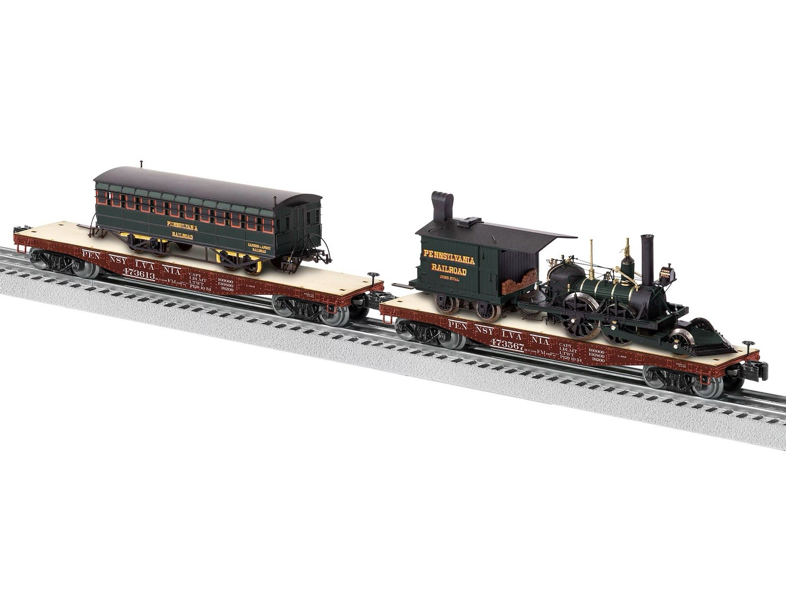 LIONEL 2122040 PENNSYLVANIA JOHN BULL STEAM PASSENGER TRAIN SET O-Scale LIONEL 2122040 PENNSYLVANIA JOHN BULL STEAM PASSENGER TRAIN SET O-Scale