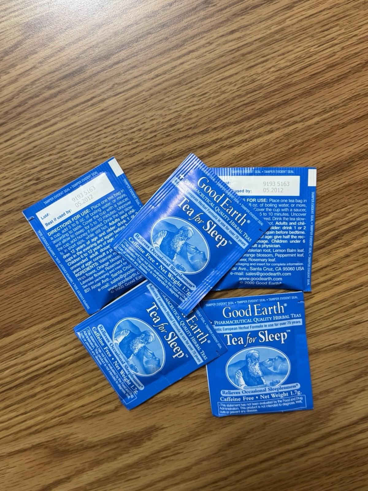 RARE Vintage Good Earth Tea for Sleep 2012 – 5 SEALED Bags – Discontinued NOS RARE Vintage Good Earth Tea for Sleep 2012 – 5 SEALED Bags – Discontinued NOS