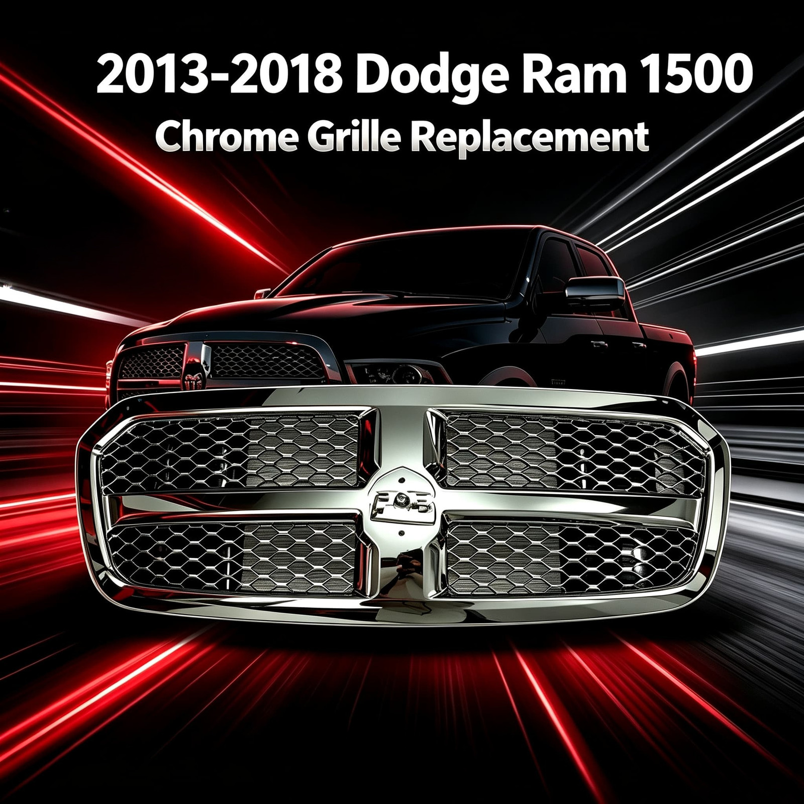 SALE 2013-2018 Dodge Ram 1500 Front Grille Replacement Assembly