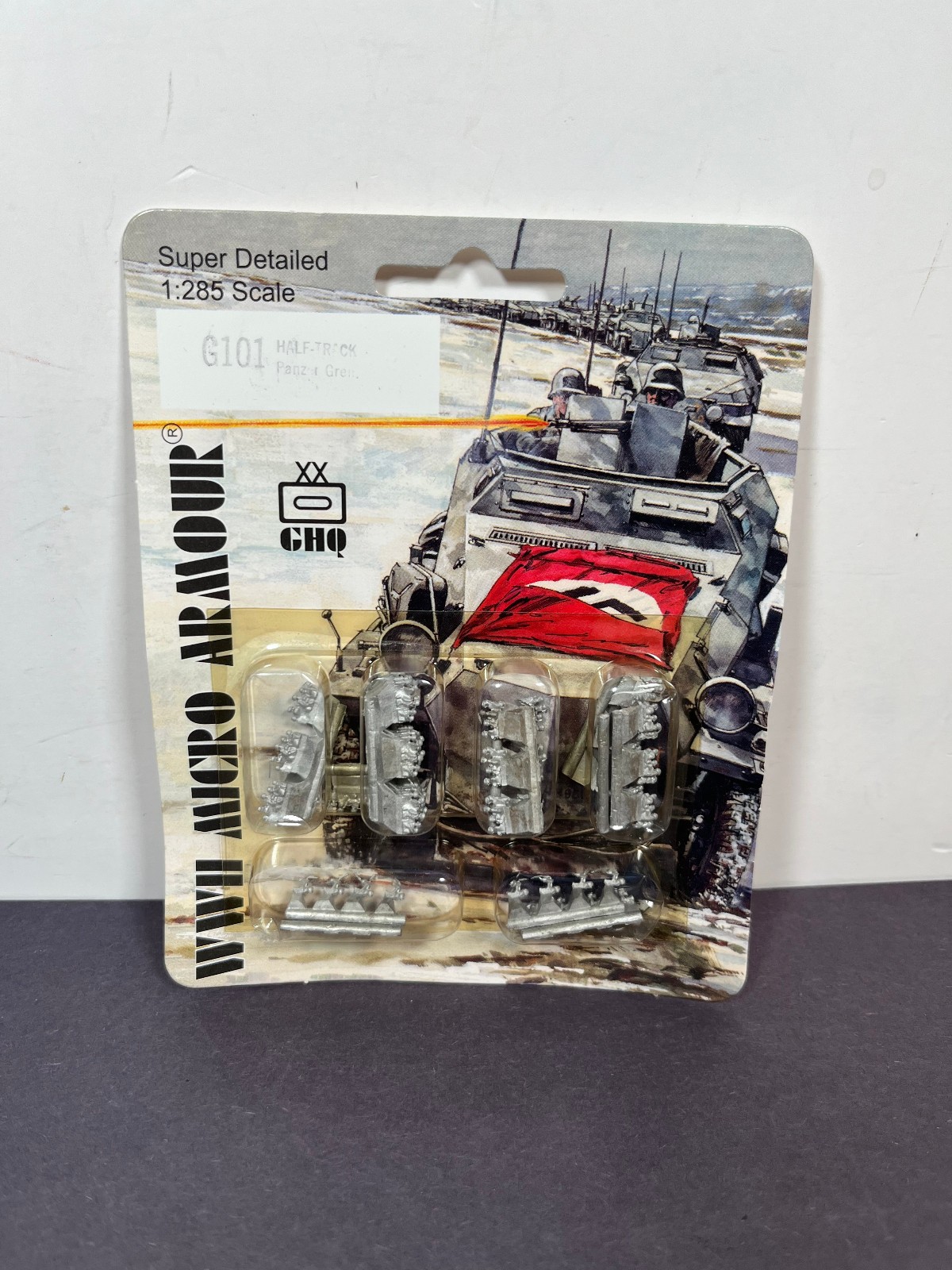 GHQ Micro Armour 1:285 Scale G101 HALF TRUCK PANZER Miniature War Game Set