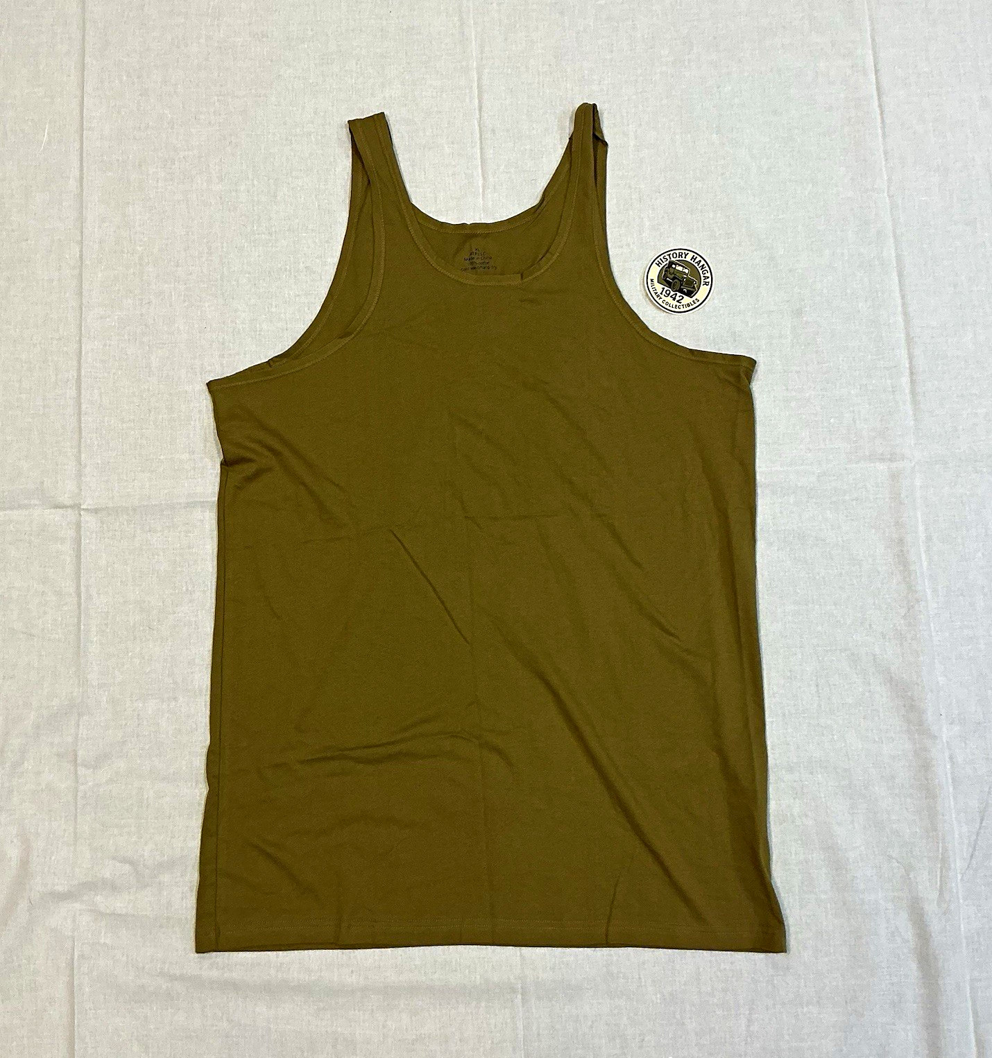 WW2 Repro US Army Tank Top (A Shirt) OD Green Size XL Made By ATF WW2 Repro US Army Tank Top (A Shirt) OD Green Size XL Made By ATF