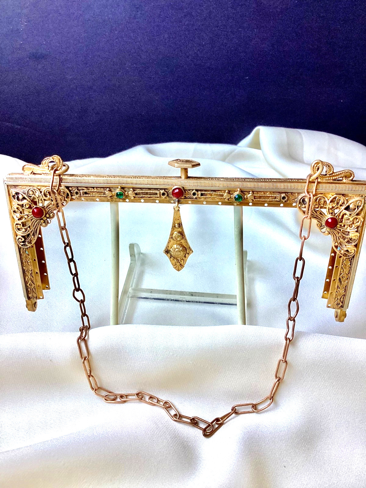 Vintage 1920s Edwardian Purse Frame,Polished Brass, Mint Condition Vintage 1920s Edwardian Purse Frame,Polished Brass, Mint Condition