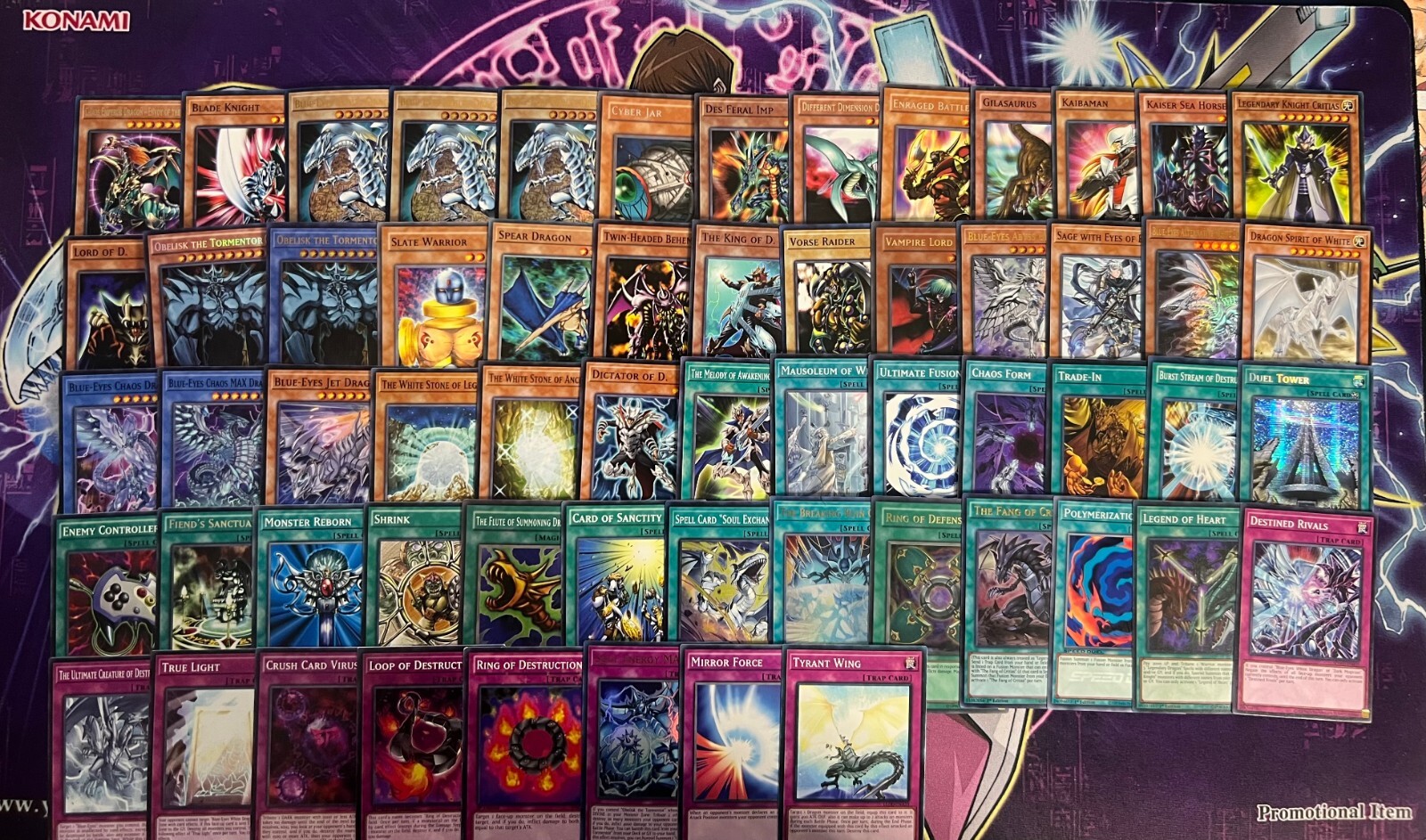 Seto Kaiba Crush Card Chaos Emperor Obelisk Tormentor Yugioh Battle City Deck